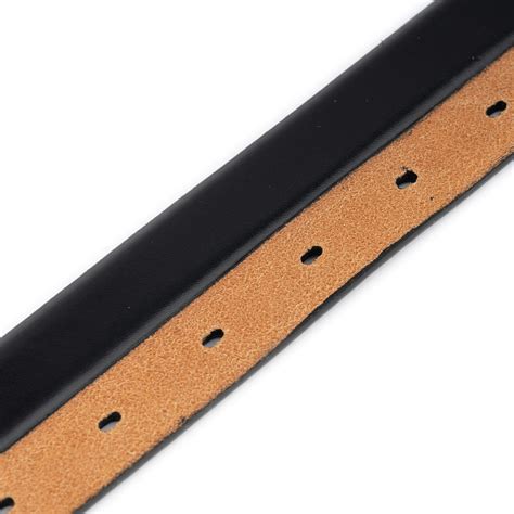 Buy Thin Black Belt Strap Replacement No Buckle Leather ...