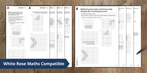 👉 Reflecting Vertically and Horizontally (Shapes Not Touching the Line)