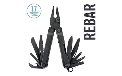 Leatherman Rebar Multi-tool Black Made in USA (17 Tools) - Leatherman ...