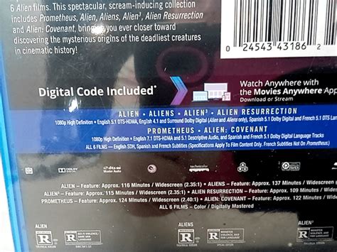 Alien 6 Film Collection Blu-ray Steelbook Unboxing 的图像结果