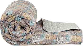 VAS COLLECTIONS Jaipuri Print Cotton Quilt Traditional Indian Design ...