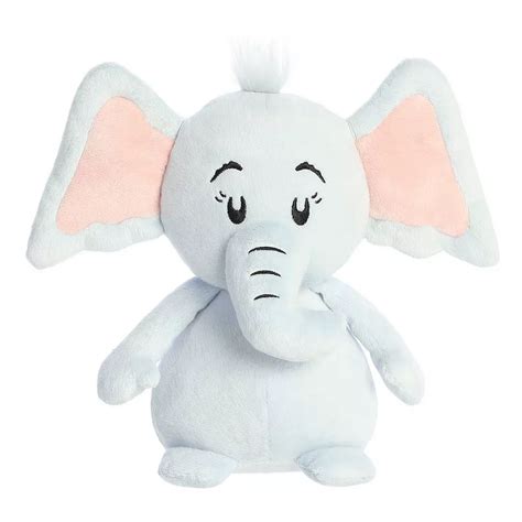 Aurora Small Blue Dr. Seuss 9" Pop Art Horton Whimsical Stuffed Animal