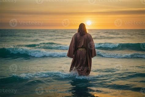 Miracle of Jesus Christ walking on water 36326482 Stock Photo at Vecteezy