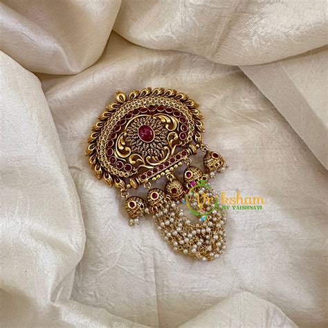 Antique Gold Look Alike Single Billai-G10621 – vrikshamindia