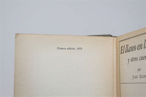 El llano en llamas by Juan Rulfo: Very Good Hardcover (1953) 1st ...