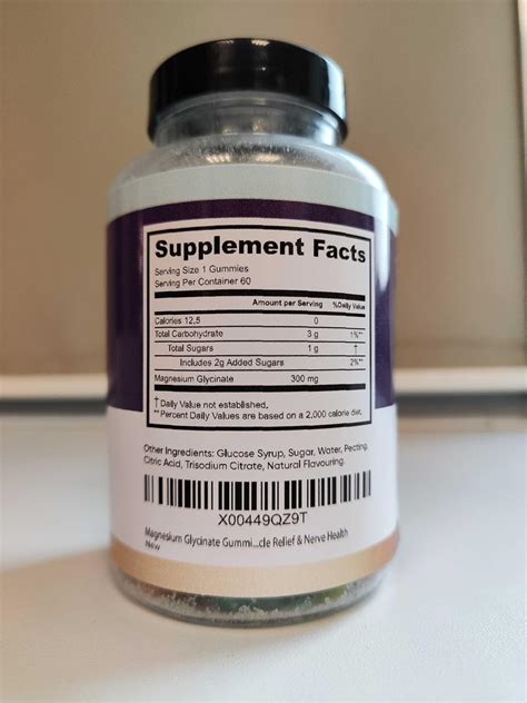 Gomitas de glicinato de magnesio, suplemento de magnesio para dormir ...