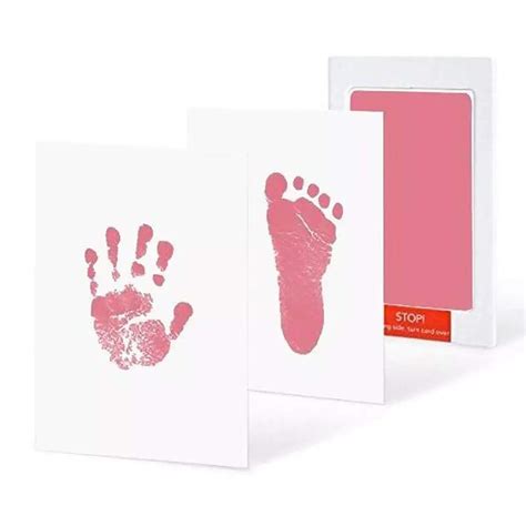 Grab Classy 0-6 Months Safe Inkless Baby Handprint And Baby Footprint ...