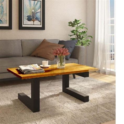 Quick Artsy Wooden Solid Sheesham Wood Center Tables Coffee Table for ...