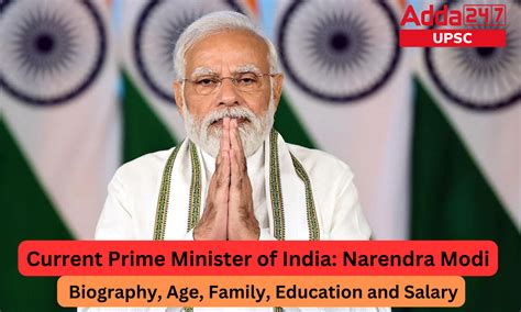 Narendra Modi Biography, Age, Family, Education and Salary