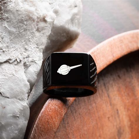 Spiritual Black Hercules Ring- mesmerize india