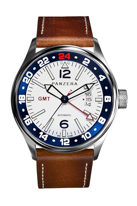 Buy Panzera Flieger 45G Men’s Automatic GMT Pilot Watch – 45mm ...