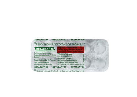 Betacap 20mg: View Uses, Side Effects, Price & Substitutes