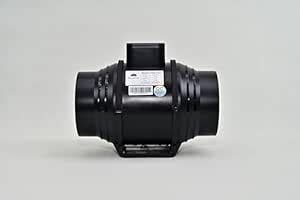 BLUMA -(BVA-150 -Black Coloured Mixed Flow Inline Duct Exhaust/Fresh ...