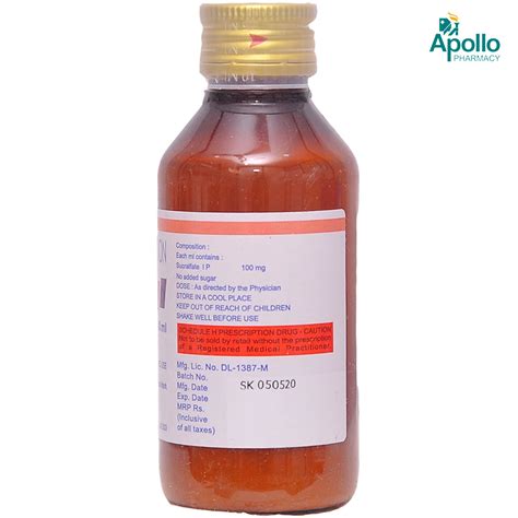 Sucral Kid Suspension 100 ml Price, Uses, Side Effects, Composition ...