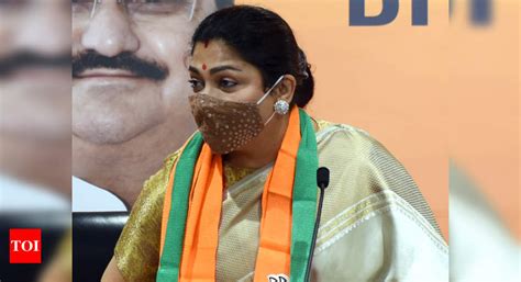 I was pushed and suppressed in Congress: Khushbu Sundar | Chennai News ...