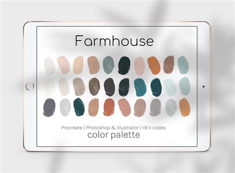 Farmhouse Color Palette Graphic by thedigitaldoodle · Creative Fabrica