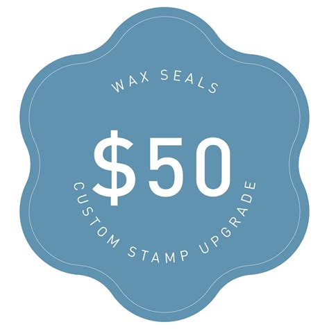 Self-Adhesive Wax Seals - Custom Stamp Upgrade