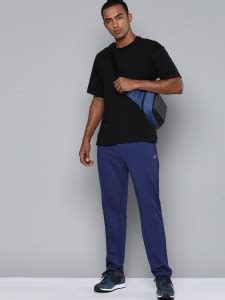 HRX by Hrithik Roshan Solid Men Blue Track Pants - Buy HRX by Hrithik ...