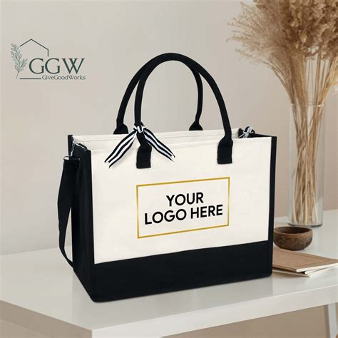 Custom Logo Tote Bag, Print Your Logo Personalized Tote Bag,coworker ...