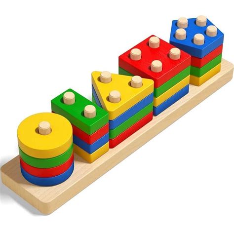 Educational Wooden Shape Sorter Toy - MyLittleTales