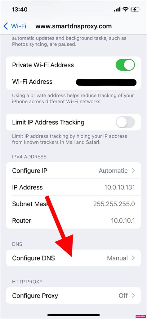 iPhone-Setup für Smart DNS Proxy - Unterstützung für Smart DNS Proxy