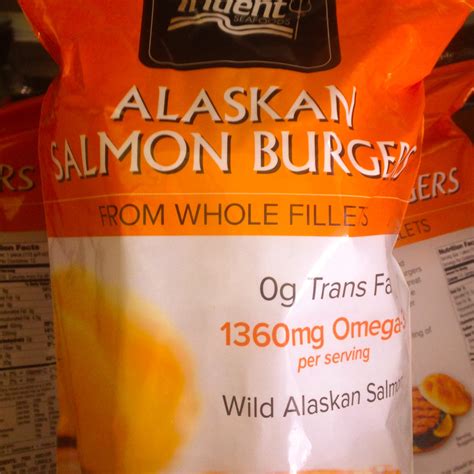 Trident Alaskan Salmon Burger (frozen) 12ct/3lbs 16594 - South's Market