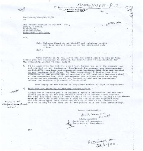 In absence of ‘Proofs of Receipt’ it is concluded that notices were ...