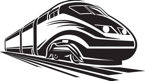 Velocity voyager streamlined vector icon for high speed train turbo ...