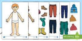 Winter and Summer Sorting Clothes Worksheet - Teacher-made