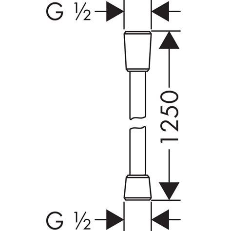 BIM objects - Free download! AXOR ShowerSolutions Shower hose 1.25 m ...