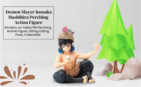 KENMA Demon Slayer Inosuke Hashibira Perching Sitting Eating Action ...