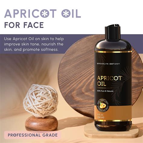 Buy Brooklyn Botany Apricot Kernel Oil for Skin, Hair and Face – 100% ...