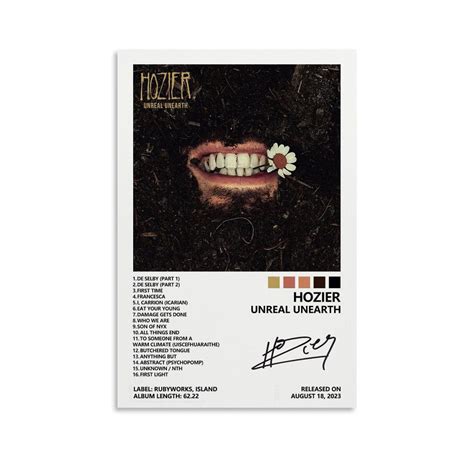 Buy Shiwa Hozier Unreal Unearth Album Cover for Bedroom Canvas s for ...