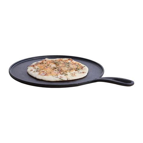 Wonderchef Forza Cast-Iron 27 cm Dosa Tawa Pan | Pre-Seasoned Cookware ...