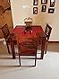 Furinno Solid Sheesham Wood 4 Seater Dining Table Set with 3 Chairs and ...