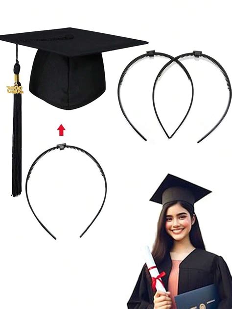 1/5 pièces Bandeau en forme de toque de graduation, bandeau de toque de ...