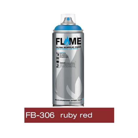 Flame Blue Spray Paint 400 ML Ruby Red | Art Lounge