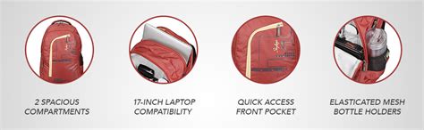 Buy Skybags 48 cms Red Laptop Backpack (LPBPROU3RED) at Amazon.in