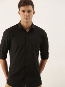 INVICTUS Men Solid Casual Black Shirt - Buy INVICTUS Men Solid Casual ...