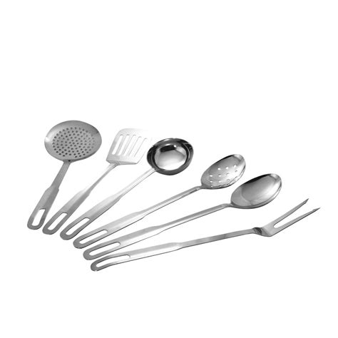 Buy Montstar 6pc Stainless Steel Kitchen Tool set (Skimmer 13",Slotted ...