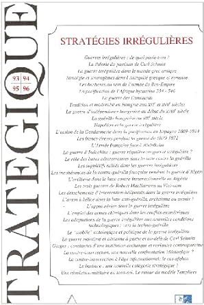 Amazon.in: Buy Stratégique 93-94-95-96 : strategies irregulieres Book ...