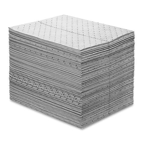 Universal Sorbent Pads - 15 x 19", Light S-17293 - ULINE