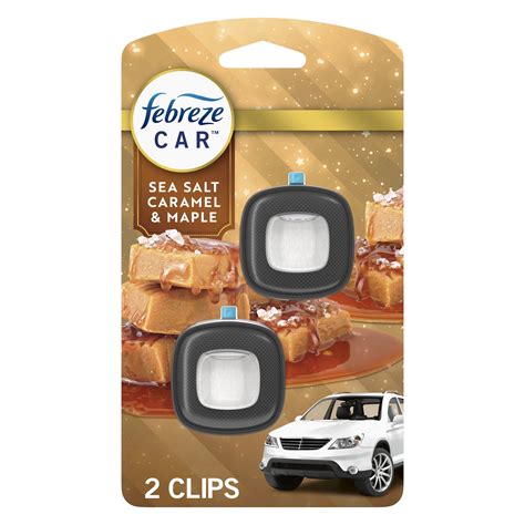 Febreze Car Air Freshener, Odor-Fighting Car Vent Clip, Sea Salt ...