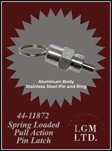 Image result for Spring Loaded Pull Pin Latch