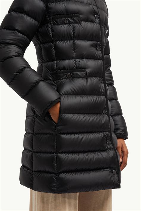 Black Hirma Hooded Long Down Jacket - Long Jackets & Parka for Women ...