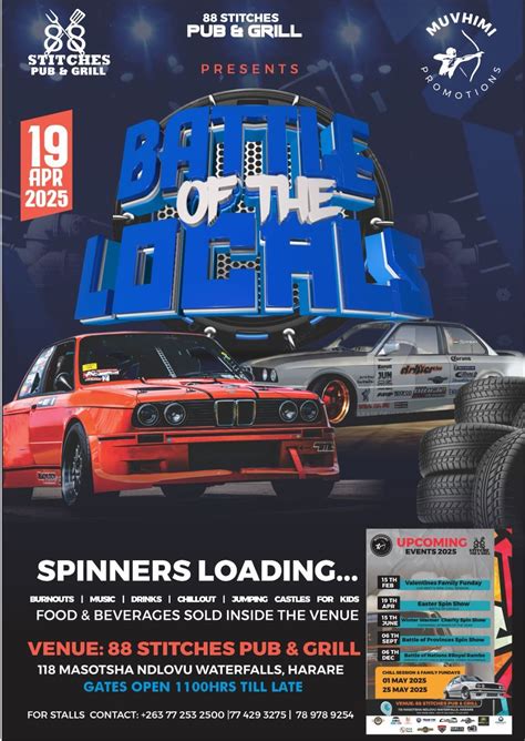 spin battle of locals , 88 Stitches , Hatfield, 19 April 2025 | AllEvents