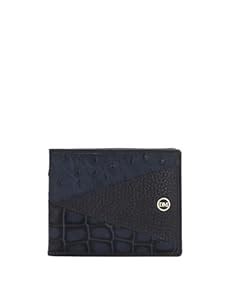 Buy Da Milano Genuine Leather Blue Bifold Mens Wallet with Multicard ...