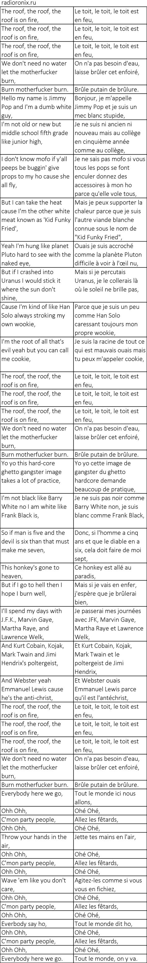 Bloodhound Gang Fire Water Burn: historia, significado, texto y ...