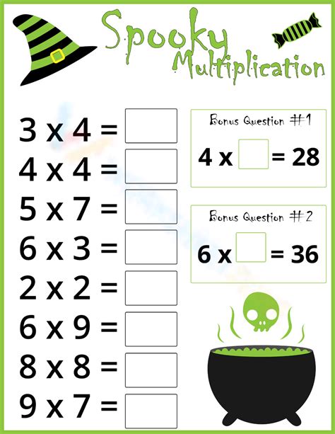 Halloween Math Worksheets: Dozens Of Halloween Math Problems ...