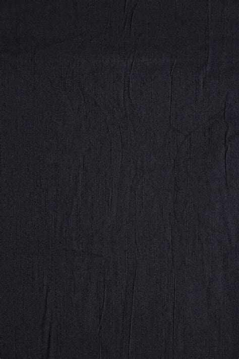 Black Raw Silk Fabric